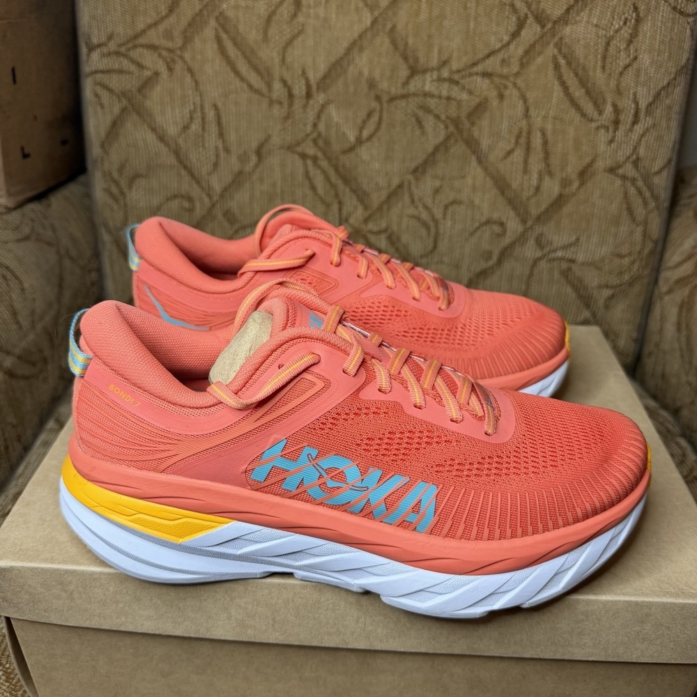 HOKA Bondi 7 Camellia Coastal Shade 1110519 CCSD Women's Size 9 Running Shoes - Picture 5 of 10